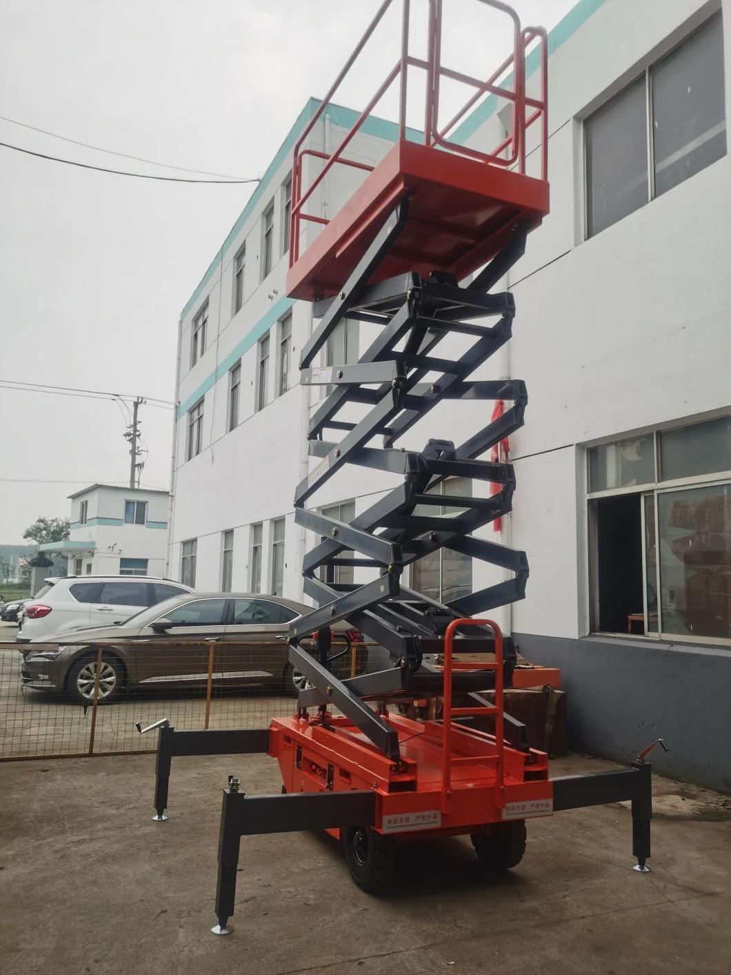 European Standard Movable Full Electric Scissor Lift for Building Construction