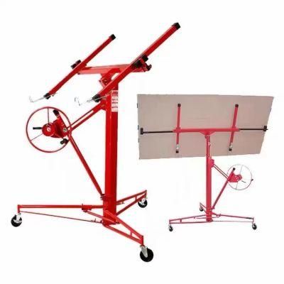 Drywall Panel Lift Hoist Jack Lifter Jack Rolling Caster Wheel Drywall Lift Construction Tools