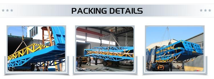 6t 8t 10t 12t 15t Hydraulic Container Forklift Load/Loading Mobile Ramp