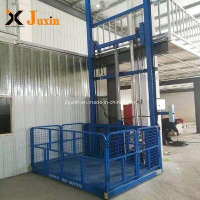 Ce Proved Hydraulic Building Lifter Outdoor Rail-Type Cargo Lift for Warehouse