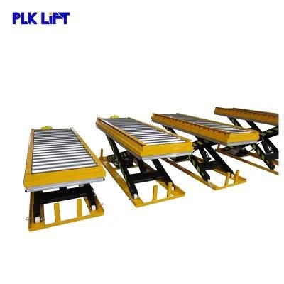 1000kg 2000kg Hydraulic Roller Scissor Lift Table
