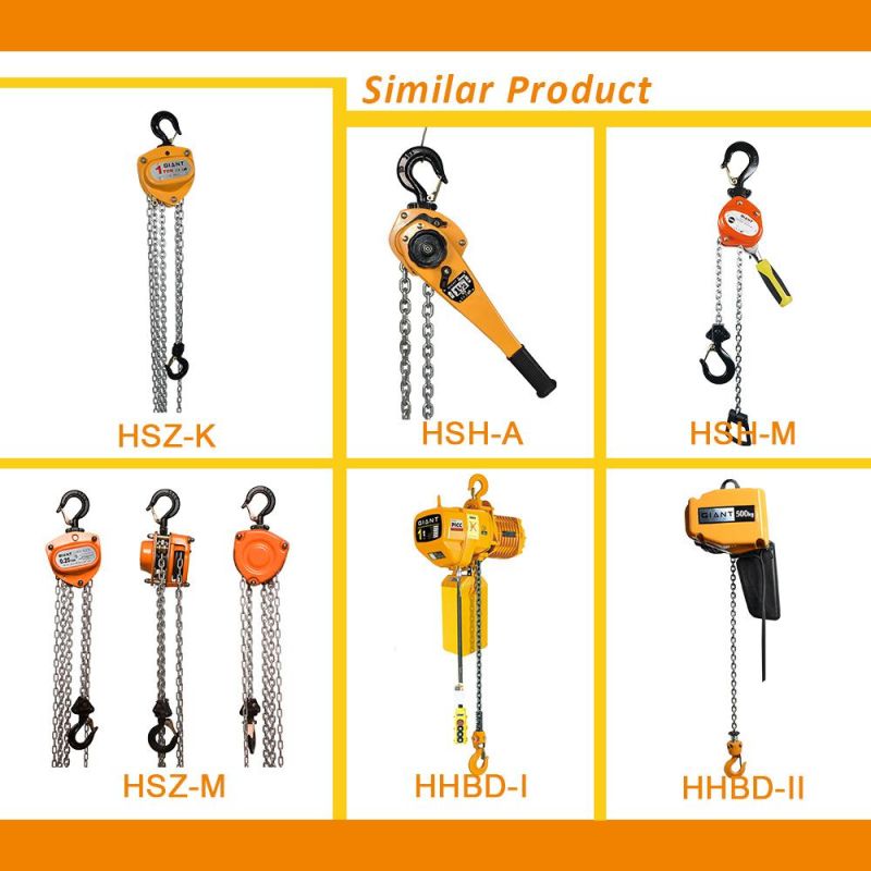0.5-20t Hand Pulling Hoist Hand Lifting Chain CE Certified (HSZ-B)