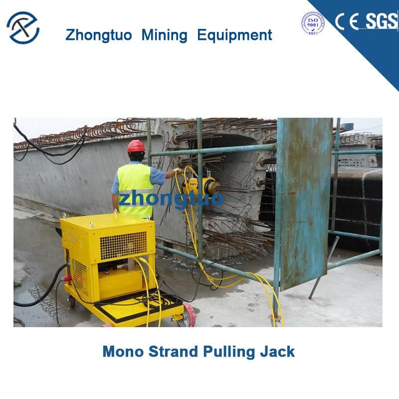 Qyc Hydraulic Post Tension Single Anchor PC Strand Stressing Jack
