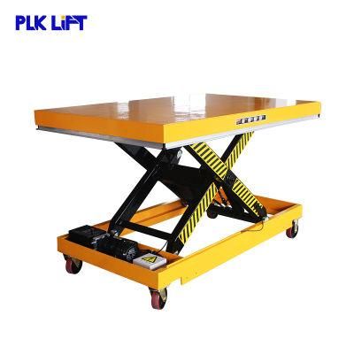 Manual Moving Heavy Duty Lift Table Easy Moving Platform