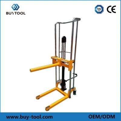 Hand Platform Stacker with Hydraulic Pump Truck Mounted Forklift