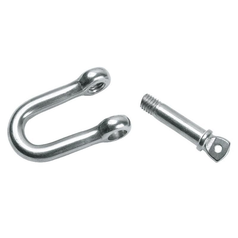 304 Stainless Steel D-Type Safety Shackle U-Type Safe and Reliable Lifting Clip Shackle Tool