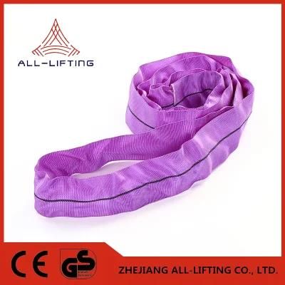 1 Ton X 10 Metre Round Webbing Sling, Single Sleeve Endless in Purple