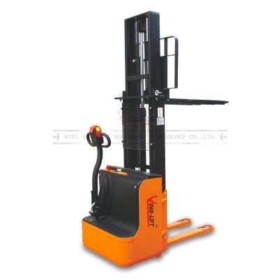 Factory Provide Good Price Side Tiller Full Electric Stacker Operated Pallet Truck