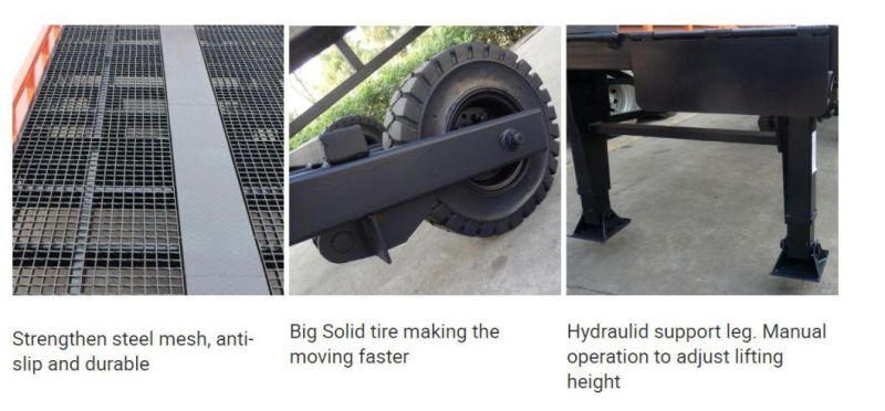 Hydraulic Ground Container Forklift Stacker Loading Dock Ramp