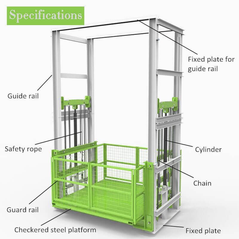 Stationary Cheap Goods Lifting Platform Car Lift Price