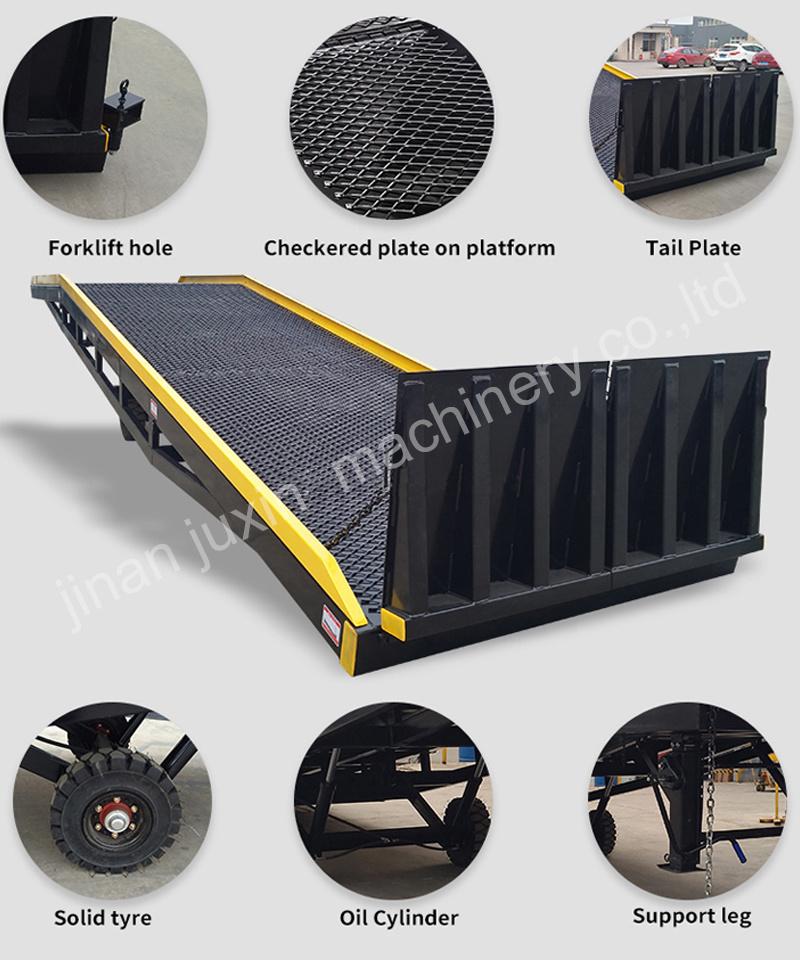 10ton 12ton 15ton Forklift Load Unload Container Mobile Dock Ramp
