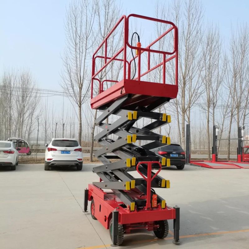 1ton Cheap Rotary Mobile Scissor Table Lift 220V