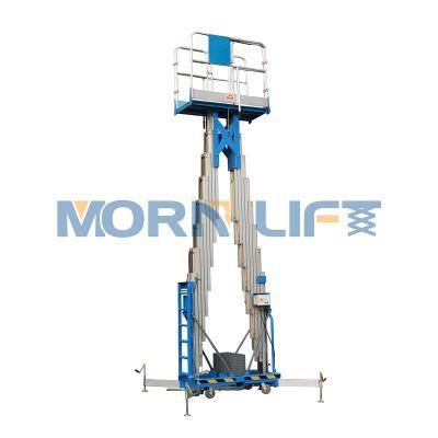 10m Movable Double Mast Aerial Man Work Lifting Platform