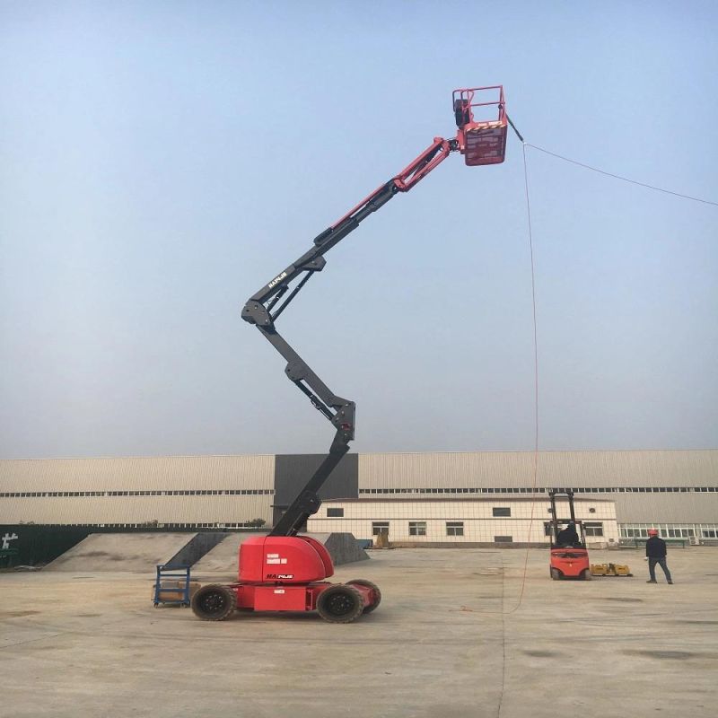 Boom Lift Hered Awp Official High Quality Za14je 14m Cheap Price Electric Articulated Boom Lift