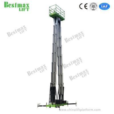 12 Meters Triple Mast Aerial Work Platform Vertical Lift
