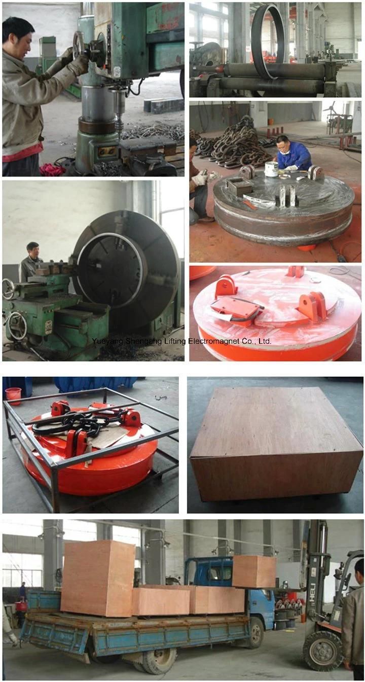 Industrial Circular Type Crane Lifting Electromagnet for Lifting Steel Scraps