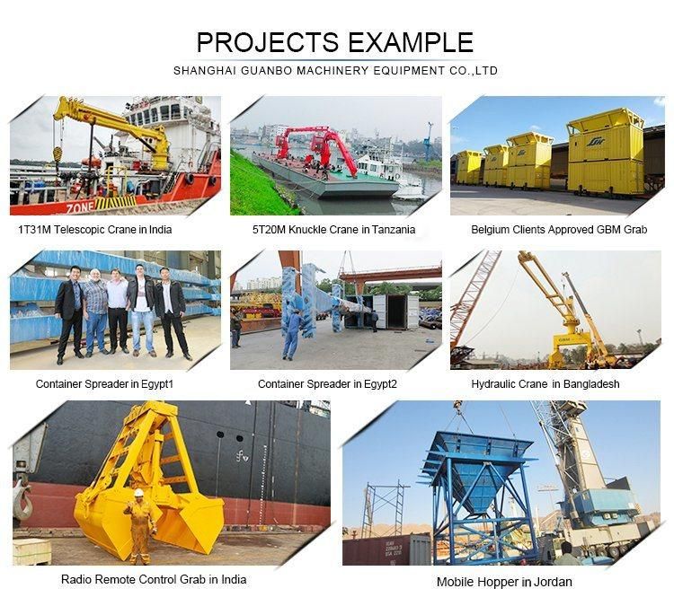 2t@30m Hydraulic Telescopic Knuckle Boom Marine Crane with ABS CCS Certification