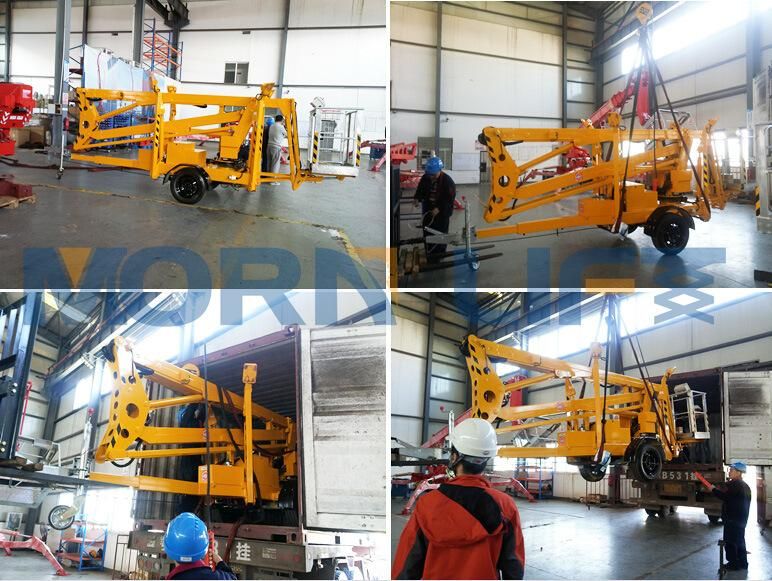 Ce Approved 6-18m Hydraulic Trailer Mounted Compact Boom Lift