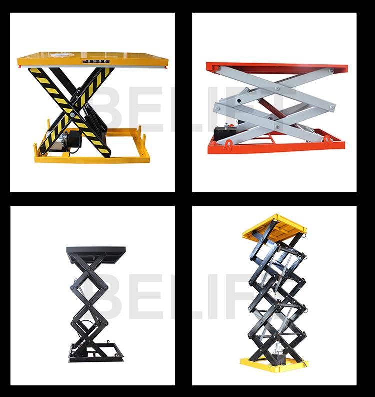 CE 1m Fabric Warehouse Scissor Lifting Machinery Hrdraulic Lifting Tools