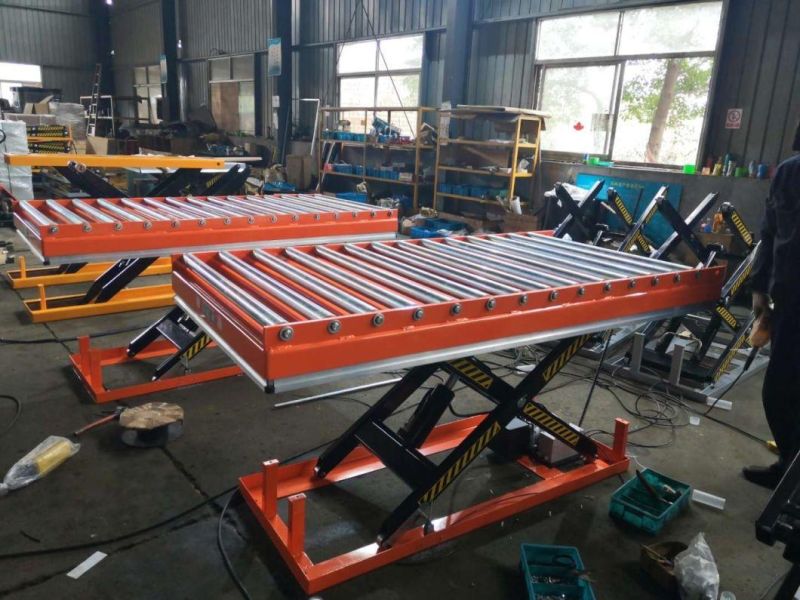 Heavy Duty Large Load Scissor Lifting Table with Roller
