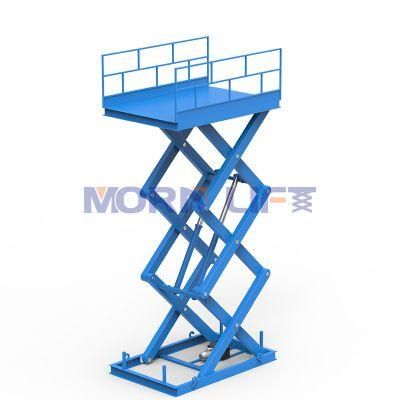 Warehouse Crane Building Cargo Lifter Heavy Duty Hydraulic Scissor Lift