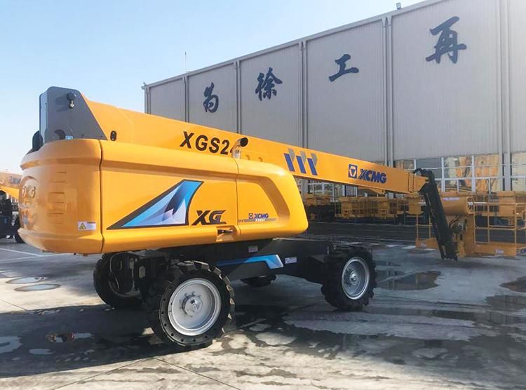 XCMG Hydraulic Vertical Platform Lift Xgs28 28m Warehouse Towable Manlift Price