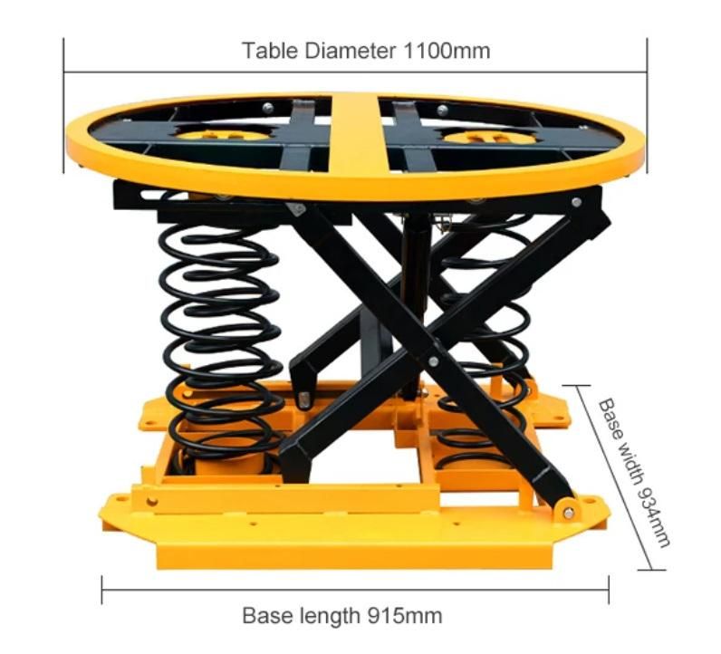 CE Certified 2000kg Lift Table Lever Loader