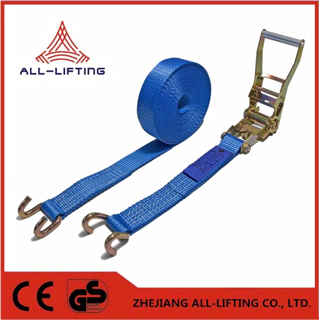 LC2500kg 2′′5t Ratchet Strap Tie Down Strap with Claw Hooks
