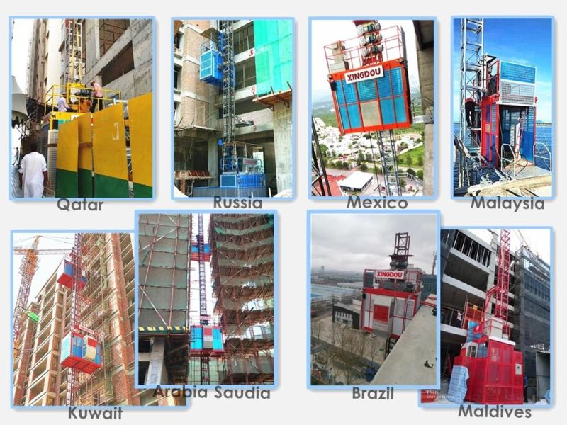 Competitive Factory Building Exterior Lift Passengers and Materials Construction Lift for Mongolia
