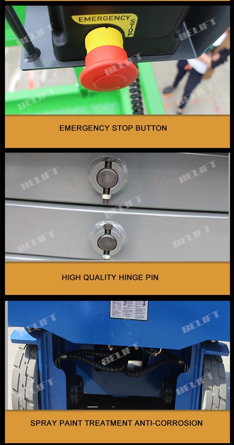 Customize Logo Platform Self Propelled Electric Mobile Hydraulic Lift Industrial