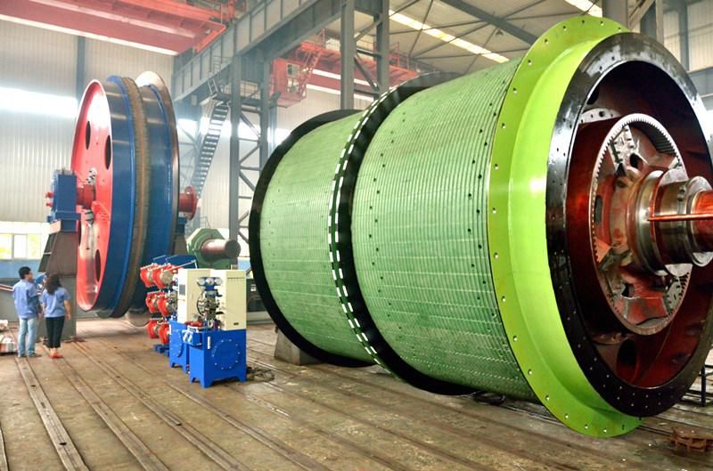 Single Rope and Double Cylinder Winding Mine Hoist