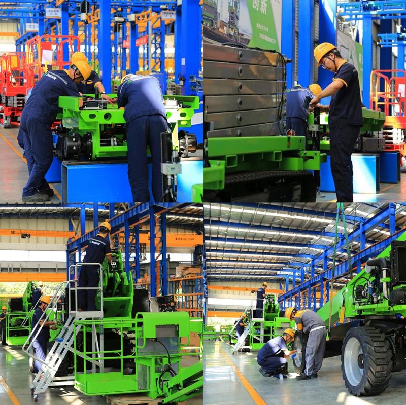 5m 6m 12m DC Battery Charger Safety and Stable High Quality Crawler Type Scissor Lift Working Platform