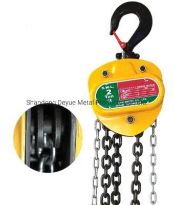 1 Ton 3ton 5ton 3m 6m 9m Manual Chain Pulley Block Hand-Chain Hoist