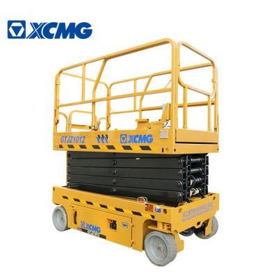 XCMG Brand New Gtjz1012 10m Mobile Electric Hydraulic Cheap Light Remote Aerial Work Platform Scissor Lift Table Price
