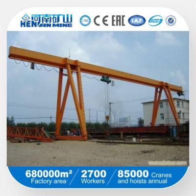 Kuangyuan Brand Light Duty Single Girder Gantry Crane with Electric Hoist in Outside Warehouse