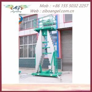 Mobile Aluminum Hydraulic Manuel Scissor Lift Table Aluminum Alloy Lift Platform