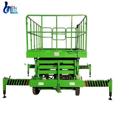 12m Battery Operated Hydraulic Aerial Construction Work Scissor Lift Platforms