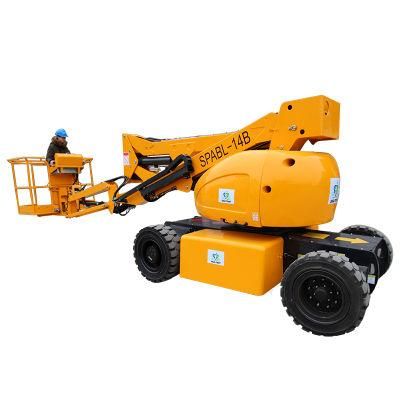 Battery Powered Eco-Friendly Low Noise Drivable Rough Terrain Articulating Lift