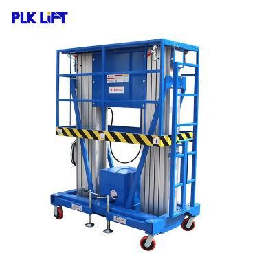 Dual Masts Aluminum Alloy Aerial Work Platform Lift