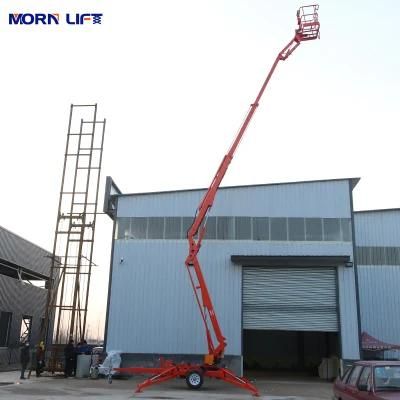 AC / Battery Engine Dual Power 10m Cherry Picker for Sale Boom Electric Lift