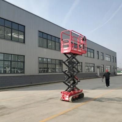 6m 8m 10m 12m Crawler Self-Propelled Scissor Lift Track Scissor Man Lift