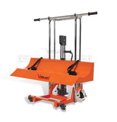 Lifting Height 1500mm and Loading Capacity 400kg Manual Hydraulic Reel Lift Stacker