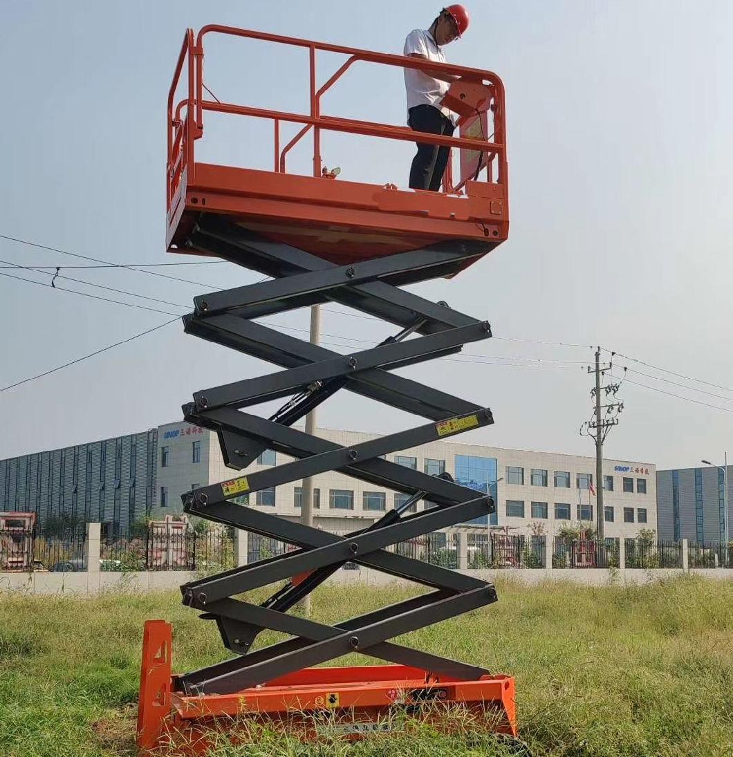 Rough Terrain Self Propelled Mini Man Battery Hydraulic Electric Mobile Crawler Scissor Lift
