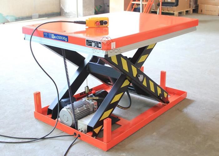 Heavy Duty Cargo Lift Table Cargo Elevator Scissor Lift Platform 4 Tons