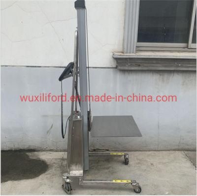 100kg 150kg 304 Stainless Steel Electric Light Platform Stacker