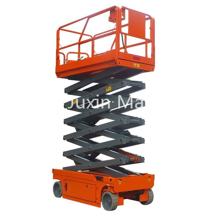 6-14m 200kg 500kg Cheap Price Hydraulic Battery Power Mini Small Electric Scissor Lift with Ce ISO Certification