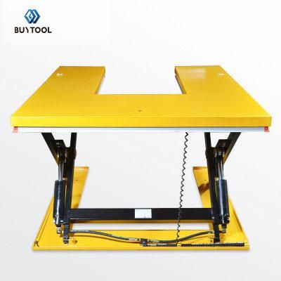 U-Shape Handing Equipment 1.5 Tons Hydraulic Electric Lifting Table