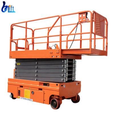 6m 12m Hydraulic Lift Machine Electric Motor Self Propelled Scissor Lift