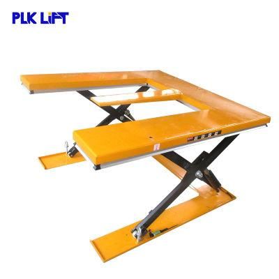 Stationary E Shape Platform Scissor Lift for Pallet Lifting