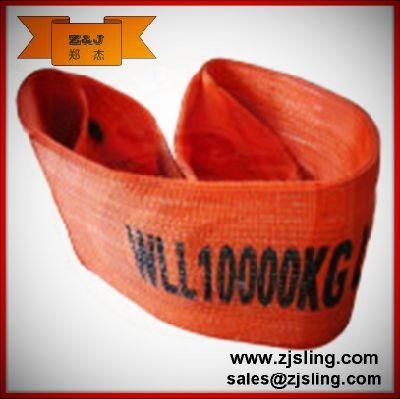 10t High Break Strength Solid Flat Polyester Webbing Sling 10t X 2m (customized)